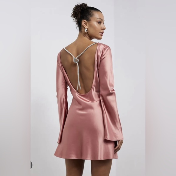 CULT GAIA ‘MILLA’ SATIN DRESS - Picture 2 of 14